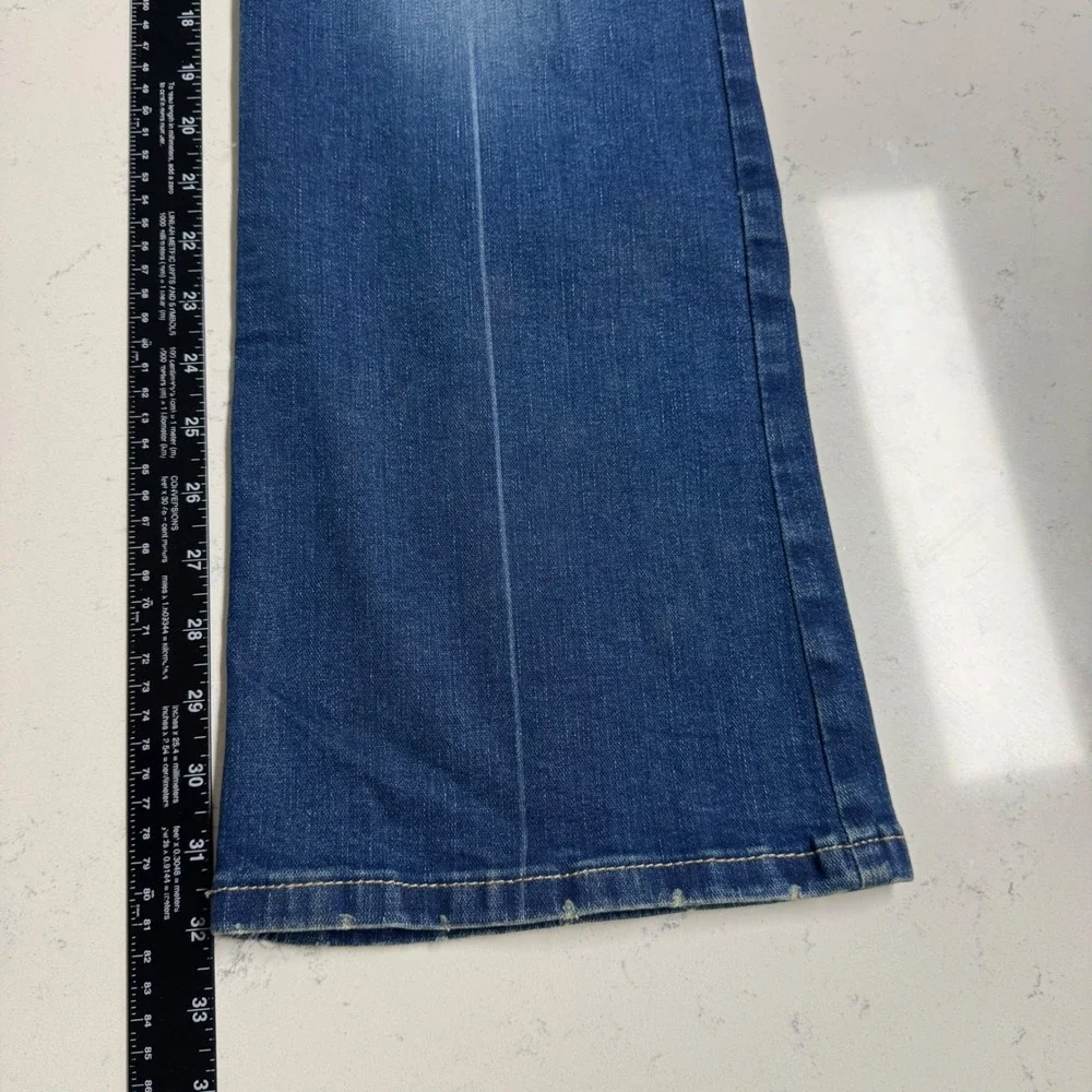 NWT Wrangler Retro Mae Jeans Womens 13x32 Blue Mid Rise Boot Cut 1009MWZPV